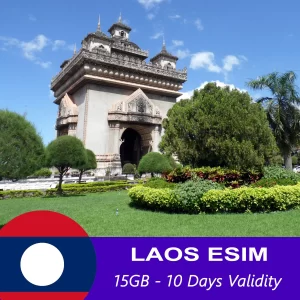 Laos eSIM Travel 15GB For 10 Days